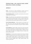 Research paper thumbnail of Marketing through a joint commercial product portfolio: business drivers, benefits and challenges