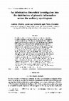 Research paper thumbnail of An information theoretical investigation into the distribution of phonetic information across the auditory spectrogram