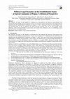 Research paper thumbnail of Political-Legal Dynamics In The Establishment Status of Special Autonomy Of Papua: A Historical Perspective