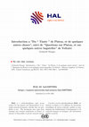 Research paper thumbnail of Introduction a "Du « Timée » de Platon, et de quelques autres choses", suivi de "Questions sur Platon, et sur quelques autres bagatelles" de Voltaire