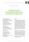 Research paper thumbnail of La innovación educativa en una universidad regional chilena: la experiencia de un observatorio