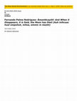 Research paper thumbnail of Fernando Palma Rodríguez: Āmantēcayōtl: And When it Disappears, it is Said, the Moon has Died (Auh inihcuac huel ompoliuh, mitoa, ommic in meztli)