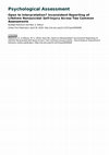 Research paper thumbnail of Open to interpretation? Inconsistent reporting of lifetime non-suicidal self-injury across two common assessments