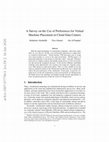 Research paper thumbnail of A Survey on the Use of Preferences for Virtual Machine Placement in Cloud Data Centers