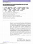 Research paper thumbnail of Ion composition at comet 67P near perihelion: Rosetta observations and model-based interpretation