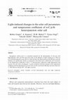 Research paper thumbnail of Light-induced changes in the solar cell parameters and temperature coefficient of n-C/p-Si heterojunction solar cell