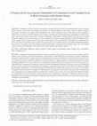 Research paper thumbnail of A Framework for Assessing the Vulnerability of Communities in the Canadian Arctic to Risks Associated with Climate Change