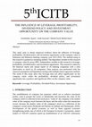 Research paper thumbnail of THE INFLUENCE OF LEVERAGE, PROFITABILITY, DIVIDEND POLICY AND INVESTMENT OPPORTUNITY ON THE COMPANY VALUE