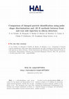 Research paper thumbnail of Comparison of charged particle identification using pulse shape discrimination and Delta E-E methods between front and rear side injection in silicon detectors