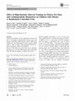 Research paper thumbnail of Effect of High-Intensity Interval Training on Fitness, Fat Mass and Cardiometabolic Biomarkers in Children with Obesity: A Randomised Controlled Trial