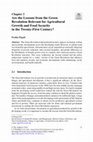 Research paper thumbnail of Are the Lessons from the Green Revolution Relevant for Agricultural Growth and Food Security in the Twenty-First Century?