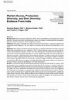 Research paper thumbnail of Market Access, Production Diversity, and Diet Diversity: Evidence From India