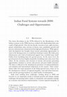 Research paper thumbnail of Indian Food Systems towards 2050: Challenges and Opportunities