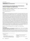 Research paper thumbnail of Low food abundance prior to breeding results in female-biased sex allocation in Tengmalm’s Owl (Aegolius funerus)