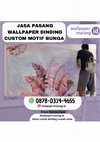 Jasa pasang wallpaper dinding custom motif bunga Cover Page