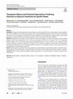 Research paper thumbnail of Therapeutic Alliance and Treatment Expectations: Predicting Outcomes in Exposure Treatments for Specific Phobia