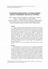 Research paper thumbnail of El modelo de elaboración del sentido en personas con trastornos alimentarios (MESTA): un análisis preliminar del modelo