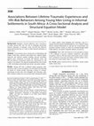 Research paper thumbnail of Associations Between Lifetime Traumatic Experiences and HIV-Risk Behaviors Among Young Men Living in Informal Settlements in South Africa: A Cross-Sectional Analysis and Structural Equation Model