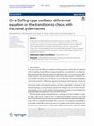 Research paper thumbnail of On a Duffing-type oscillator differential equation on the transition to chaos with fractional q-derivatives