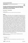 Research paper thumbnail of The effect of household characteristics and sustainable land management on crop productivity in Dhaka Bora watershed, upper Awash river basin of Ethiopia