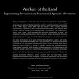 Research paper thumbnail of Workers of the Land: Representing Revolutionary Peasant and Agrarian Movements