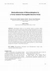 Research paper thumbnail of Biodesulfurization of Dibenzothiophene by a Newly Isolated Thermophilic Bacteria Strain