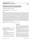 Research paper thumbnail of Biodegradation of synthetic dye using partially purified and characterized laccase and its proposed mechanism