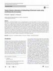 Research paper thumbnail of Study of plastics elimination in bioleaching of electronic waste using Acidithiobacillus ferrooxidans