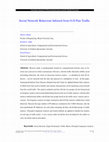 Research paper thumbnail of Social Network Behaviour Inferred from O-D Pair Traffic