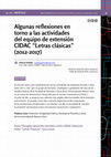 Research paper thumbnail of Sapere (2023) Algunas reflexiones en torno a las actividades del equipo de extension CIDAC Letras clasica