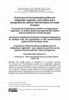 Research paper thumbnail of O processo de harmonização jurídica em integrações regionais: uma análise sob a perspectiva do sistema internormativo da União Europeia