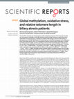 Research paper thumbnail of Global methylation, oxidative stress and relative telomere length in biliary atresia patients