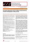 Research paper thumbnail of Increased osteopontin and liver stiffness measurement by transient elastography in biliary atresia