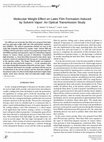 Research paper thumbnail of Molecular Weight Effect on Latex Film Formation from Polystyrene Particles: A Photon Transmission Study