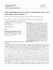 Research paper thumbnail of Yield contributing characters effect of submerged water levels of boro Rice (Oryza sativa L.)