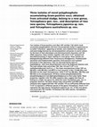 Research paper thumbnail of Three isolates of novel polyphosphate-accumulating gram-positive cocci, obtained from activated sludge, belong to a new genus, Tetrasphaera gen. nov., and description of two new species, Tetrasphaera japonica sp. nov. and Tetrasphaera australiensis sp. nov