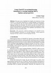 Research paper thumbnail of Using ChatGPT in teaching/learning Romanian as a foreign language (RFL). Options and perspectives