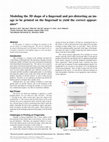 Research paper thumbnail of Modeling the 3D shape of a fingernail and pre-distorting an image to be printed on the fingernail to yield the correct appearance