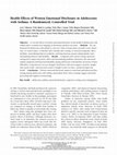 Research paper thumbnail of Health Effects of Written Emotional Disclosure in Adolescents with Asthma: A Randomized, Controlled Trial