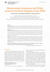 Research paper thumbnail of Measurement invariance and Polish norms for the Perth Empathy Scale (PES)