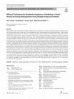 Research paper thumbnail of Efficient Techniques for Residential Appliances Scheduling in Smart Homes for Energy Management Using Multiple Knapsack Problem