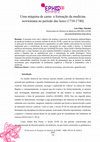 Research paper thumbnail of Uma máquina de carne: a formação da medicina newtoniana no período das luzes (1710-1740