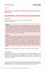 Research paper thumbnail of Subordination and the Wrong of Discrimination