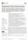 Research paper thumbnail of The Improvement of Durability of Reinforced Concretes for Sustainable Structures: A Review on Different Approaches