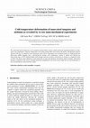 Research paper thumbnail of Cold-temperature deformation of nano-sized tungsten and niobium as revealed by in-situ nano-mechanical experiments