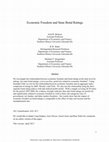 Research paper thumbnail of Economic Freedom and State Bond Ratings