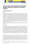 Research paper thumbnail of No Representation without Integration! Why Differentiated Integration Challenges the Composition of the European Parliament