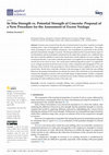 Research paper thumbnail of In Situ Strength vs. Potential Strength of Concrete: Proposal of a New Procedure for the Assessment of Excess Voidage