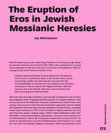 Research paper thumbnail of The Eruption of Eros in Jewish Messianic Heresies