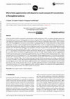 Research paper thumbnail of Effect of daily supplementation with ubiquinol on muscle coenzyme Q10 concentrations in Thoroughbred racehorses